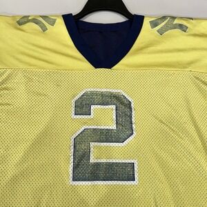 Vintage Reversible NY New York Yankees Navy & Gold Mirage Football Jersey Size L